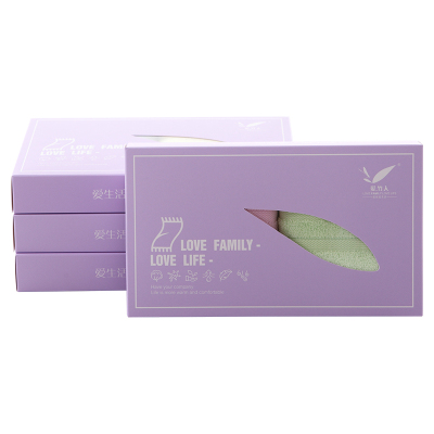 双条条缎毛巾(薰衣草软盒)双条条缎毛巾(薰衣草软盒)