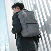 联想(Lenovo)小新 轻便双肩背包 Air 1 霜雪灰 商务办公电脑包学生双肩背包联想笔记本电脑通用