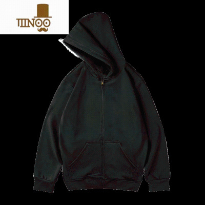 YANXU大码卫衣开衫运动休闲美式拉链外套男潮牌夹克情侣连帽衫