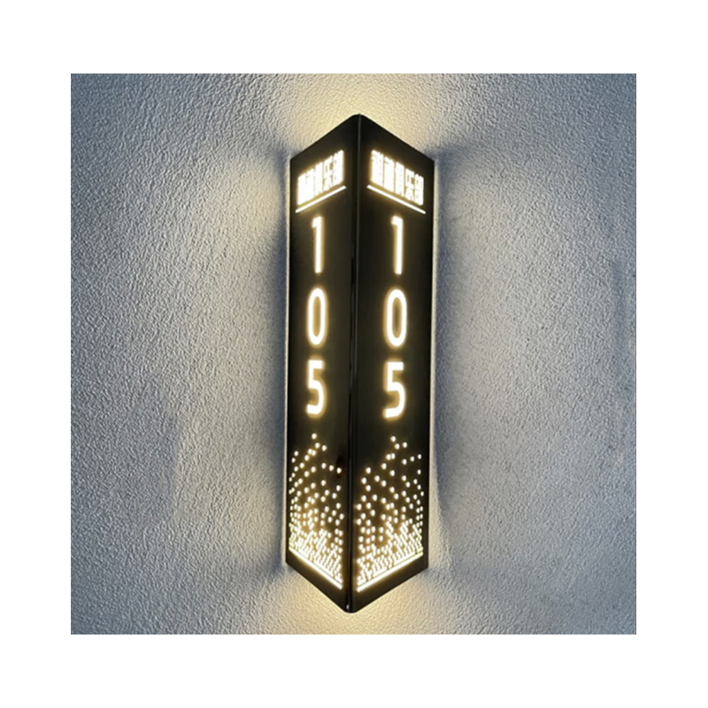 晋寻亚克力等边三角发光灯箱门牌50*23.5*23.5cm/套