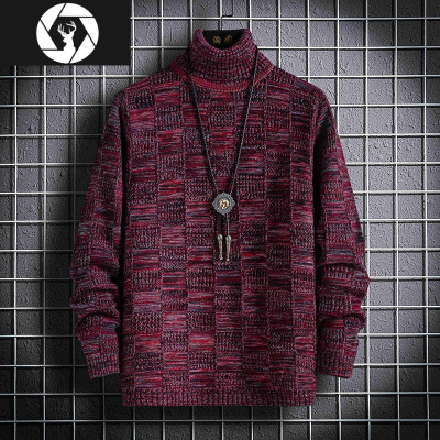 HongZun高领毛衣男士加厚秋冬季打底针织衫长袖韩版潮流修身上衣服男装线毛衣