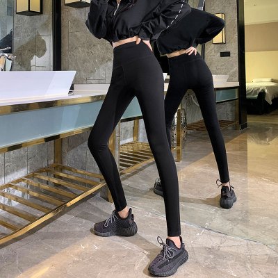 YIBUSHENG大码女装2021年新款牛仔打底裤套装胖妹妹显瘦春装胖mm遮肚子夏装