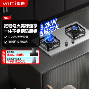 华帝家用燃气灶i10316A不锈钢燃气灶具5.2kw无极宽域调火可拆卸炉头易清洁 全新不锈钢升级版天然气