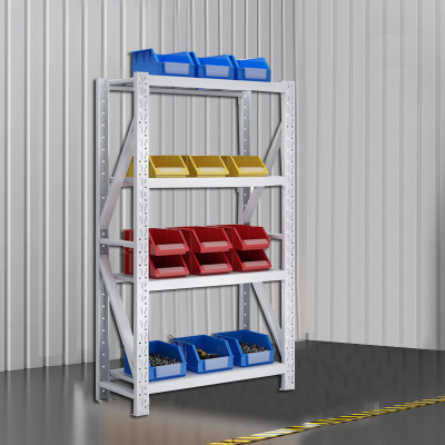 创世人 1.2m重型货架承重300kg置物架收纳四层仓储超市货架1200*500*2000mm