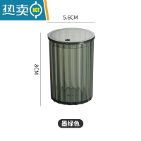 敬平轻奢网红透明牙签筒家用客厅创意商用餐厅高颜值牙签桶 墨绿