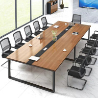 绵冠(MIANGUAN)会议桌长桌会议室员工培训桌办公桌4.5*1.2m