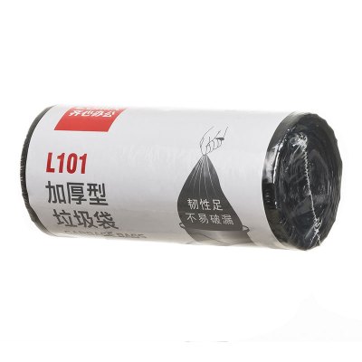 齐心L101 加厚垃圾袋30个装45*50cm 黑