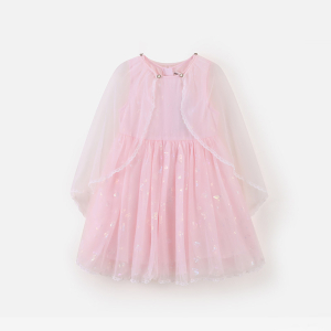 [1件3折]铅笔俱乐部童装2025夏装新款女童连衣裙公主裙儿童网纱裙表演裙子