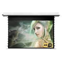 经科JK电动遥控拉线投影软幕布N4-FL/1t IC纳米天花幕150寸4:3