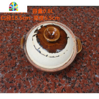 传统粗陶土煤气灶耐烧明火锅大容量中式煲汤砂锅粥专用土沙锅 FENGHOU 3-4人份双耳浅锅2L