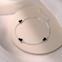 s999纯银葫芦滴胶手链女经典款时尚个性招财手环韩版手饰小众设计送女朋友老婆情人节七夕生日礼物