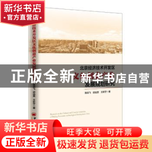正版 北京经济技术开发区文化创意产业发展规划研究 陈剑飞,迟远