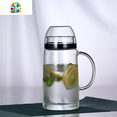 夏天冰箱防爆耐热可高温家用玻璃冷水壶密封凉白开水壶带盖水杯子 FENGHOU 2.0L整套+2只杯子凉水壶