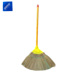 安居先森纯手工草编笤帚扫帚扫把 8钉凤尾木杆 作物原色