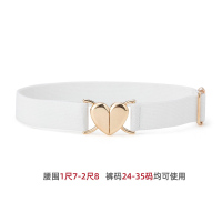 啄木鸟女士皮带2024新款松紧懒人羽绒服腰带牛仔裤带束腰弹力休闲