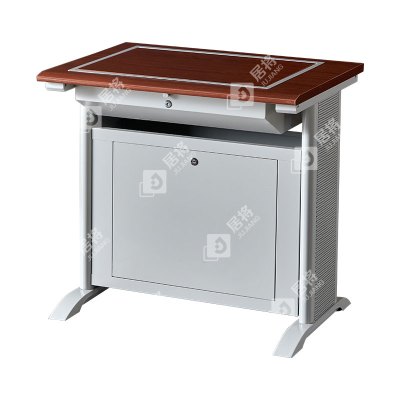 居将 JJ4012404 隐藏式翻转电脑桌培训桌教室机房多媒体学习桌办公桌A款单人位