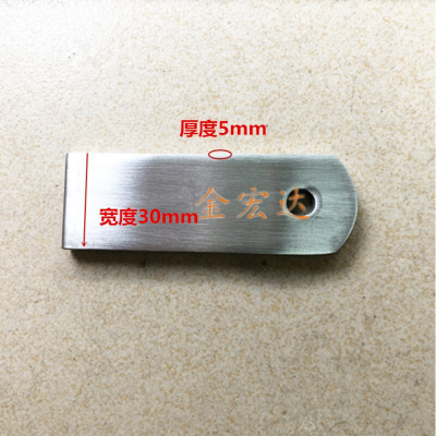 汐岩304不锈钢玻璃栏杆夹扶手立柱配件楼梯固定件连接单挂双挂耳片 201单挂80mm单片无螺丝