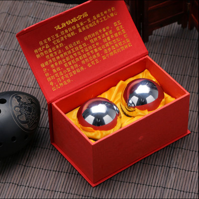 健身手球中老年人健身铁球钢球手指康复球送老人礼品把玩球