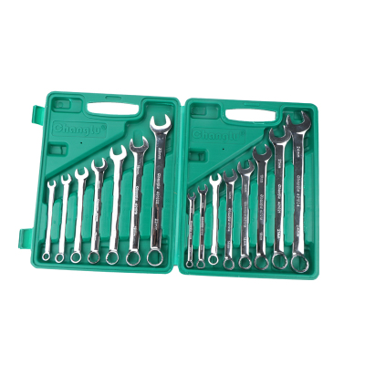 长鹿 镜面高档两用扳手组套 15PCS