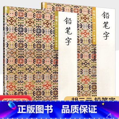 控笔下 B 幼小衔接 [正版]胡三元字帖 铅笔字 控笔训练 幼儿园大班上册下册 儿童幼儿田字格写字作业书本 幼儿控笔训练