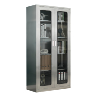 东升顺不锈钢文件柜档案柜资料柜储物柜器械柜仪器柜201全不锈钢通玻柜