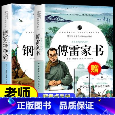 钢铁是怎样炼成的+傅雷家书 [正版]傅雷家书 钢铁是怎样炼成的原著无删减初中生八年级下册阅读课外阅读书籍文学经典世界名著