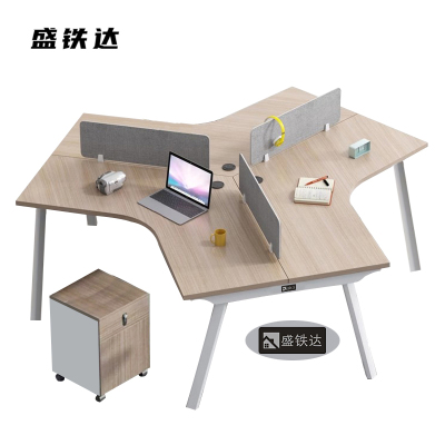 盛铁达 办公卡位三人位+办公柜 STD-JJ173 套