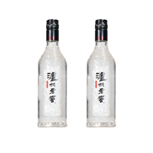 泸州老窖 黑盖 二曲 42度500ml*2瓶 浓香型白酒 光瓶纯粮酒