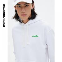 [1件5折价:89.5]美特斯邦威男时尚前后大字母印花卫衣