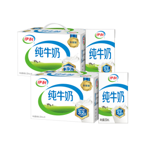 [9月生产]伊利 纯牛奶250ml*18盒*2箱 全脂牛奶 优质乳蛋白 早餐伴侣 礼盒装