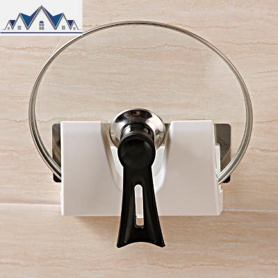 锅盖架壁挂式免打孔放锅盖菜板砧板收纳架子家用多功能厨房置物架 三维工匠