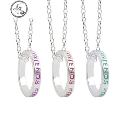 3条三人个性闺蜜项链女一对ins吊坠韩版简约毕业季学生套装 JiMi