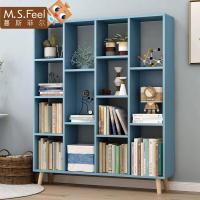 简约现代书房家具人造板书架北欧书柜落地 小书架现代简约客厅收纳架办公室置物架 书柜
