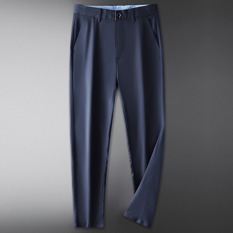 小高端轻免烫西裤奢正装男宽松春夏直筒休闲裤青年灰色商务装