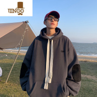 YANXU连帽卫衣男士新款美式高街潮牌青少年宽松休闲帽衫外套