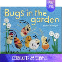 [正版]Bugs in the Garden 花园里的虫子 儿童趣味图书 启蒙认知触摸书适合3-6岁 英文原版图书籍