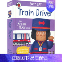 火车司机 [正版]Busy Day 忙碌的一天系列 宇航员建筑者消防员火车司机运动员农民 英文启蒙 事物认知 亲子绘本