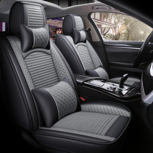 [补贴10%]汽车坐垫四季通用新款夏季全包座椅套亚麻布艺小车座垫全包围座