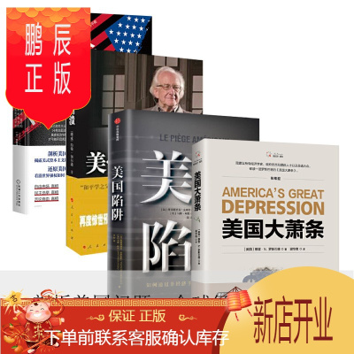 鹏辰正版4册套装读懂美国经济美国经济系列美国大萧条+美帝国的崩溃+美国真相+美国陷阱