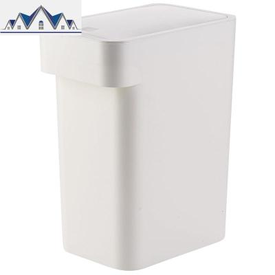 按压窄缝垃圾桶客厅欧式垃圾筒 家用厨房卫生间分类拉圾桶 三维工匠