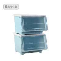特大号零食收纳箱宿舍翻盖加厚塑料储物箱儿童玩具衣服装书整理箱 三维工匠