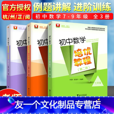初中数学培优教程七八九年级(3本) 初中通用 [友一个正版]初中数学培优教程七八九年级第二版林静高海洋 初一初二初三数学