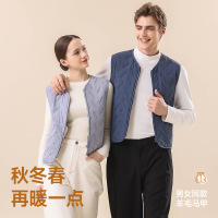 男士秋冬羊毛马甲女加绒加厚外穿防风保暖背心男面包马夹情侣时尚
