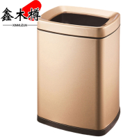 鑫木樽 砂钢垃圾桶 10L 个