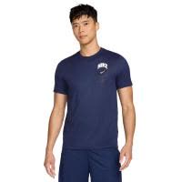 Nike男士速干透气篮球训练短袖T恤 midnight navy