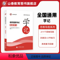 [正版]山香教育教师招聘招教考试学记教育基础理论基础思维导图默写本