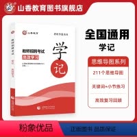 [正版]山香教育教师招聘招教考试学记教育基础理论基础思维导图默写本