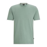 Hugo boss2024夏季男士T恤 舒适简约休闲logo印花圆领直下摆棉质短袖上衣