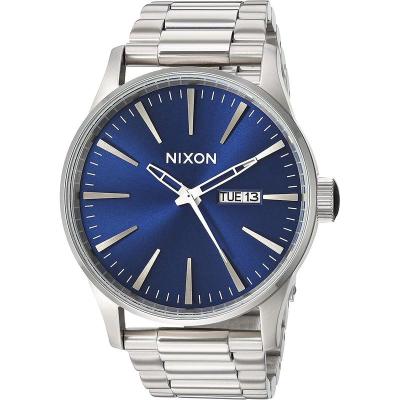 Nixon男表 男士蓝色日历不锈钢防水时尚休闲腕表 精致百搭送男友