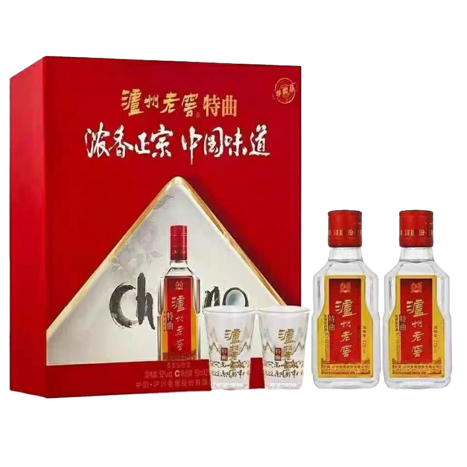 泸州老窖 [2018年]特曲小酒版礼盒 52度 50ml*2瓶 浓香型白酒